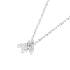Pixie Wing Natural Diamond Pendant White Gold
