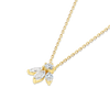 Pixie Wing Natural Diamond Pendant Yellow Gold
