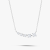 Round Natural Diamond Wing Pendant White Gold