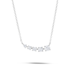 Round Natural Diamond Wing Pendant White Gold