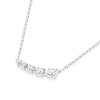 Round Natural Diamond Wing Pendant White Gold