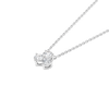 Lab-Grown Diamond Cluster Pendant White Gold