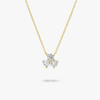 Lab-Grown Diamond Cluster Pendant Yellow Gold