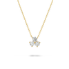 Natural Diamond Cluster Pendant Yellow Gold
