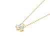Natural Diamond Cluster Pendant Yellow Gold