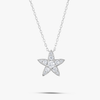 Lab-Grown Diamond Star Pendant White Gold