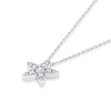 Natural Diamond Star Pendant White Gold