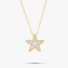 Lab-Grown Diamond Star Pendant Yellow Gold