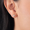 Trio Cluster Lab-Grown Diamond Earrings Yellow Gold