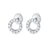 Circular Lab-Grown Diamond Earrings White Gold