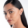 Lab-Grown Diamond Disc Earrings Yellow Gold