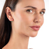 Emerald & Lab-Grown Diamond Raindrop Earrings Yellow Gold