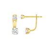 Lab-Grown Diamond Raindrop Earrings Yellow Gold