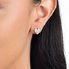 Lab-Grown Diamond Heart Earrings White Gold