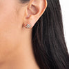 Diamond Sunrise Earrings Yellow Gold