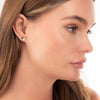 Duo Emerald & Diamond Earrings Yellow Gold