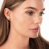 Duo Emerald Earrings Yellow Gold