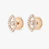 Lab-Grown Diamond Evil Eye Earrings Rose Gold