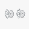 Lab-Grown Diamond Evil Eye Earrings White Gold