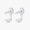 Marquise Shaped Lab-Grown Diamond Slider Earrings White Gold