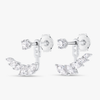 Marquise Angel Wings Lab-Grown Diamond Slider Earrings White Gold