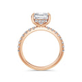 Freya 18k Rose Gold Asscher Diamond Band