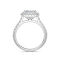 Freya 18k White Gold Asscher Halo