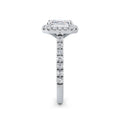 Freya 18k White Gold Asscher Halo
