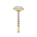 Freya 18k Yellow Gold Asscher Halo