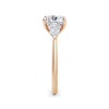 Freya 18k Rose Gold Cushion Trilogy