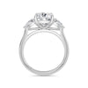 Freya 18k White Gold Cushion Trilogy