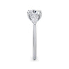 Freya 18k White Gold Cushion Trilogy