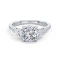 Freya 18k White Gold Cushion Trilogy
