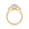 Freya 18k Yellow Gold Cushion Trilogy