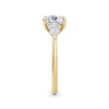 Freya 18k Yellow Gold Cushion Trilogy