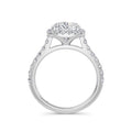 Freya Platinum Cushion Halo