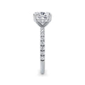 Freya 18k White Gold Cushion Diamond Band