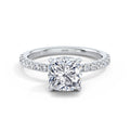 Freya 18k White Gold Cushion Diamond Band