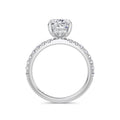 Freya Platinum Elongated Cushion Diamond Band