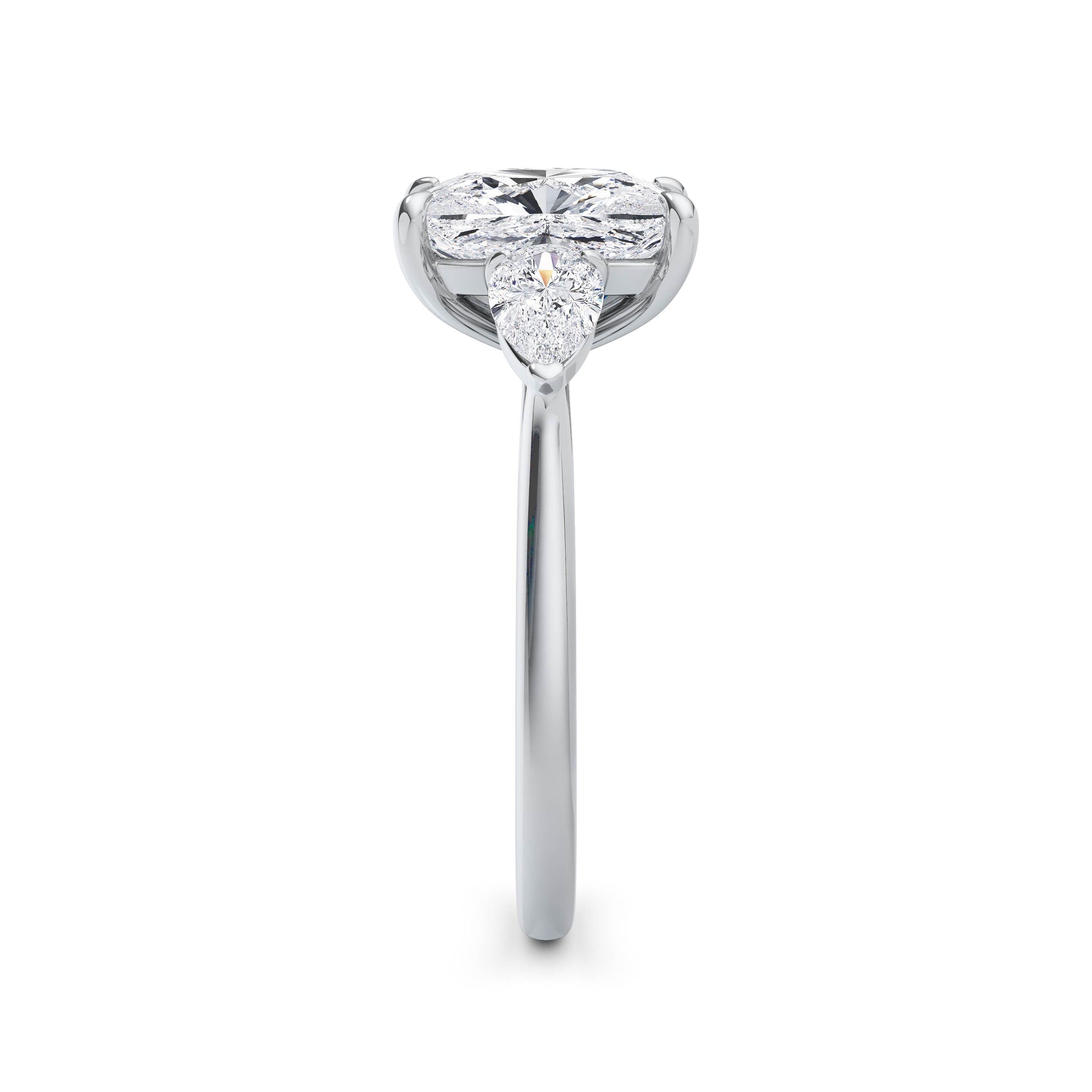 Freya Platinum Elongated Cushion Trilogy