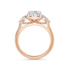 Freya 18k Rose Gold Elongated Cushion Trilogy