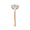 Freya 18k Rose Gold Elongated Cushion Trilogy
