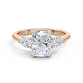 Freya 18k Rose Gold Elongated Cushion Trilogy