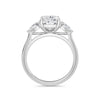 Freya 18k White Gold Elongated Cushion Trilogy