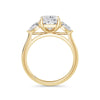 Freya 18k Yellow Gold Elongated Cushion Trilogy