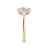Freya 18k Yellow Gold Elongated Cushion Trilogy