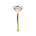 Freya 18k Yellow Gold Elongated Cushion Trilogy