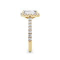Freya 18k Yellow Gold Emerald Halo