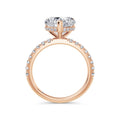 Freya 18k Rose Gold Heart Diamond Band