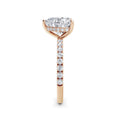 Freya 18k Rose Gold Heart Diamond Band